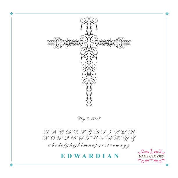 First Communion Boy cross Edwardian