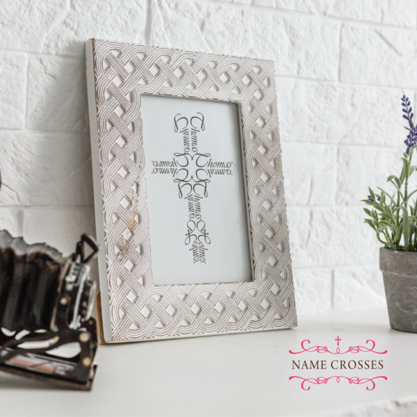 Pastor Appreciation Gift Cross in a frame